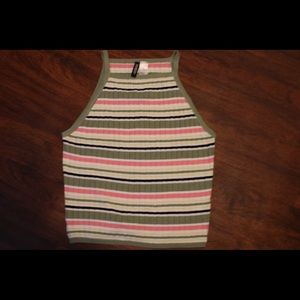 H&M’s Divided striped crop top